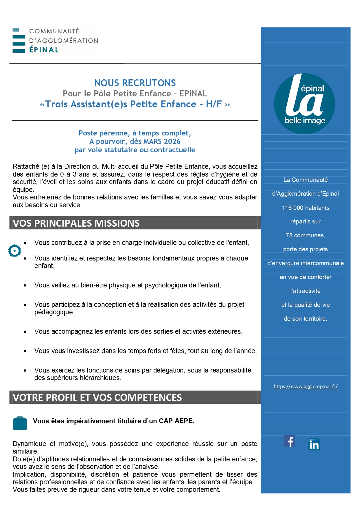 Assistant(e)s Petite Enfance