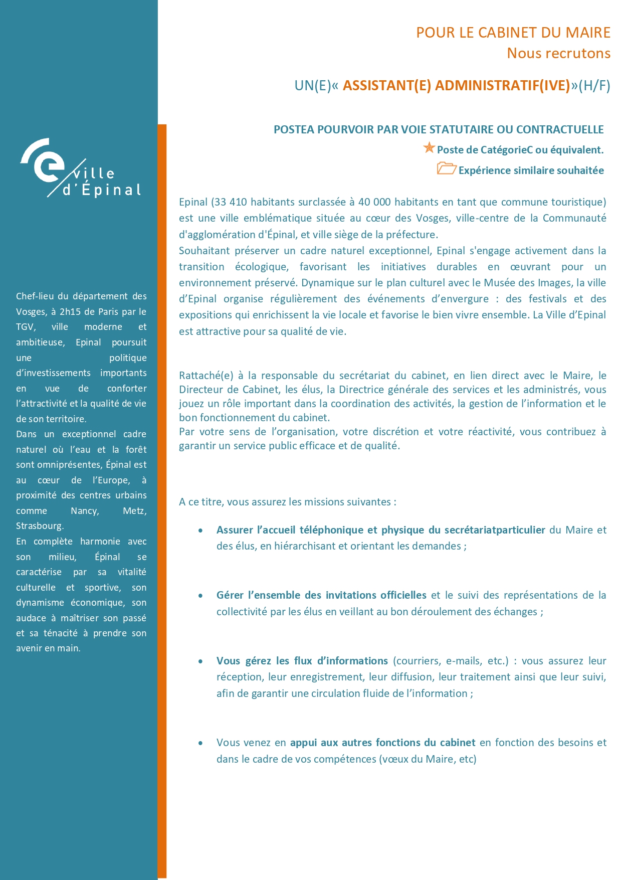 Assistant(e) administratif(ive)