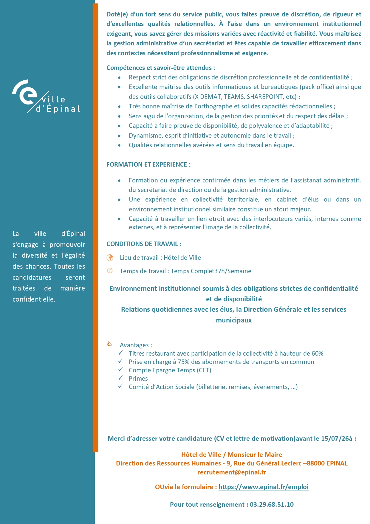 Assistant(e) administratif(ive)