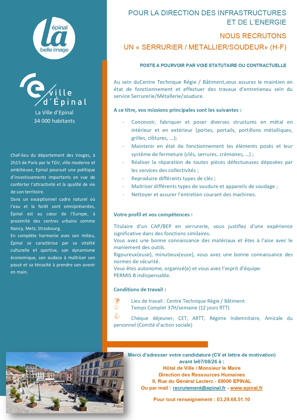 Serrurier / metallier / soudeur