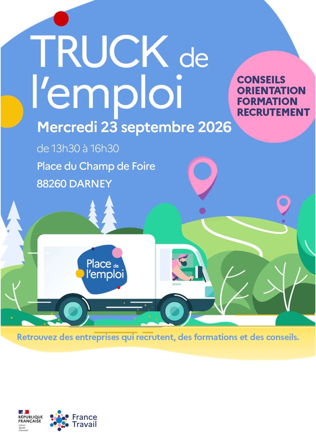 Truck de l'emploi à Darney