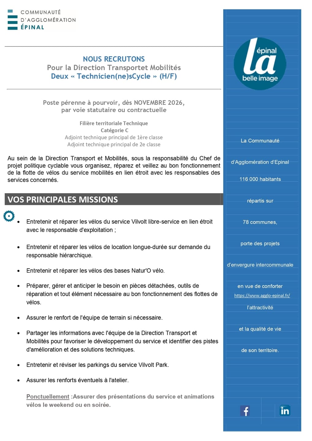 Technicien(ne)s Cycle