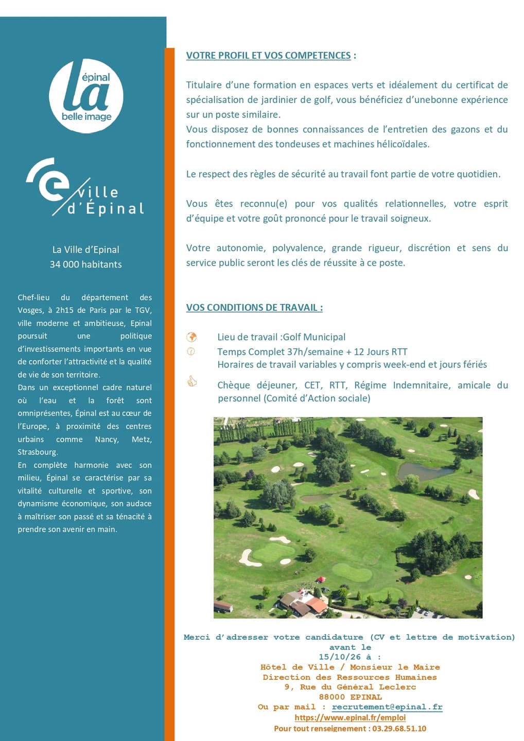 Jardinier•ère de Golf